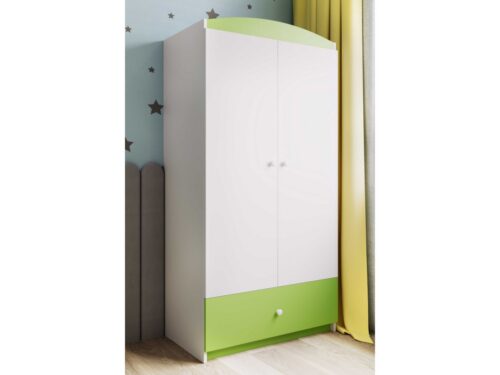 Detská skriňa Babydreams 90 cm zelená Detská skriňa Babydreams 90 cm zelená