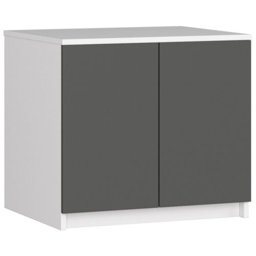 Nadstavec na skriňu Star 60 cm biely matný/grafit Nadstavec na skriňu Star 60 cm biely matný/grafit