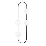Nástenná lampa Abakus čierna