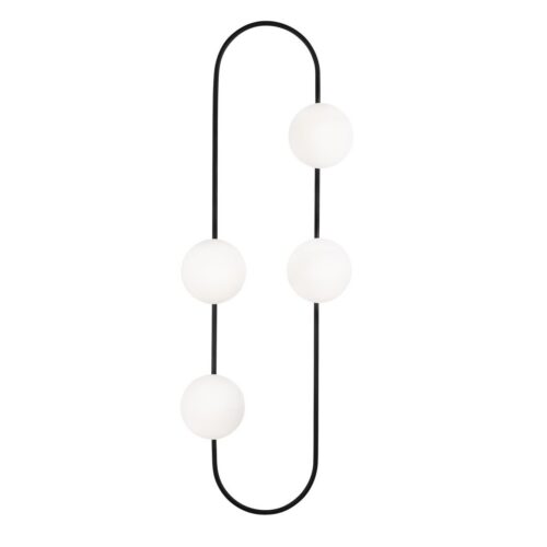 Nástenná lampa Abakus čierna Nástenná lampa Abakus čierna