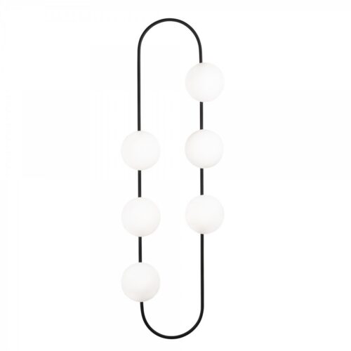 Nástenná lampa Abekus biela/čierna Nástenná lampa Abekus biela/čierna