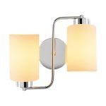 Nástenná lampa Balcova III strieborná