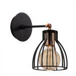 Nástenná lampa Kemah čierna