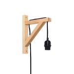 Nástenná lampa Popu čierna