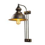Nástenná lampa Saglam III mosadz