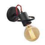 Nástenná lampa Vaveyla čierna
