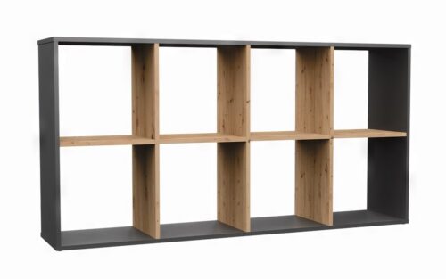 Regál MALAX 147 cm antracit/dub artisan Regál MALAX 147 cm antracit/dub artisan