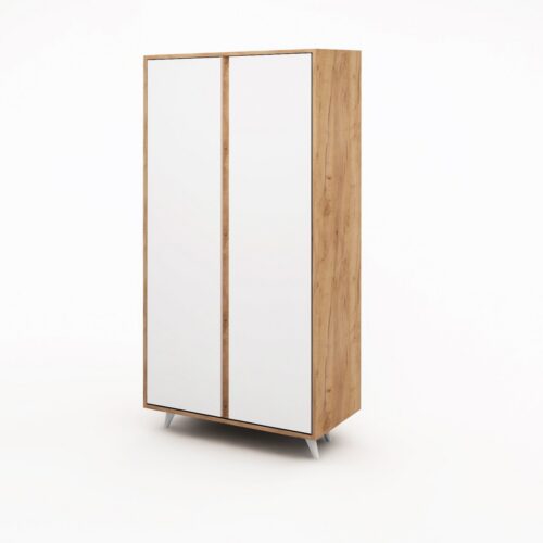 Šatníková skriňa Ajumma dub/biela Šatníková skriňa Ajumma dub/biela