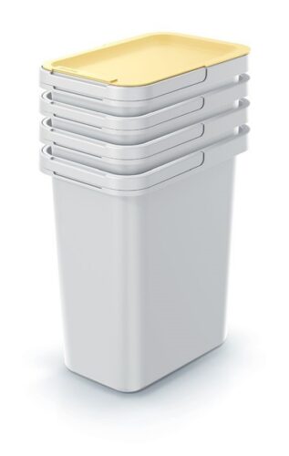 Set odpadkových košov SYSTEM 4x12 l popolavo šedý Set odpadkových košov SYSTEM 4x12 l popolavo šedý