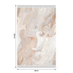 Tempo Kondela Koberec RENOX TYP 2 80x150 | béžová/krémová/biela/vzor – Obrázok 2