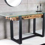 LuxD Dizajnová konzola Shark 150 cm teak