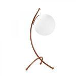 Stolová lampa Ayva biela/meď