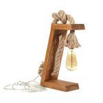 Stolová lampa Kenos hnedá