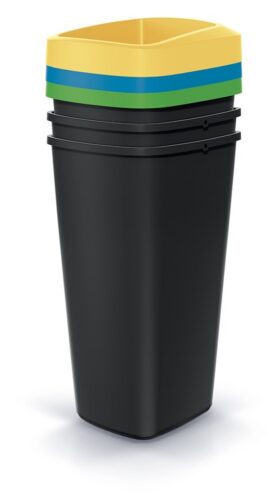 Súprava odpadkových košov COMPACTO 3x25 L čierna Súprava odpadkových košov COMPACTO 3x25 L čierna