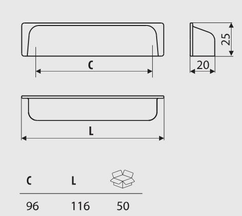 ArtExt Úchyt na kuchynskú linku UP 11 ArtExt Úchyt na kuchynskú linku UP 11