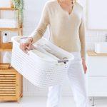 Elvisia Kôš na čisté prádlo COUNTRY 40 L | biela