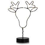 LED Svetelná dekorácia Reindeer čierna