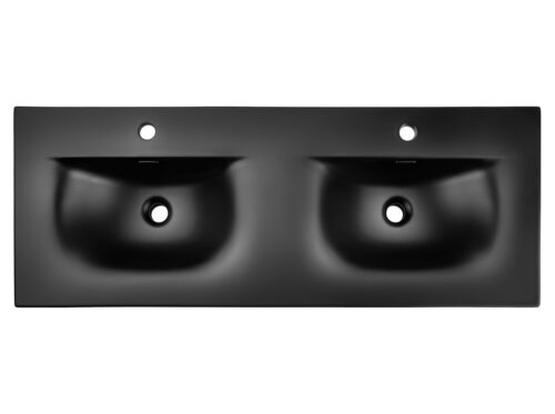 ArtCom Keramické umývadlo SKY1 120D | čierny mat 120 cm ArtCom Keramické umývadlo SKY1 120D | čierny mat 120 cm