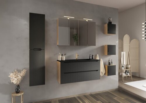 ArtCom Keramické umývadlo SKY1 80 | čierny mat 80 cm ArtCom Keramické umývadlo SKY1 80 | čierny mat 80 cm