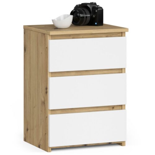 Komoda CL3 40 cm dub artisan/bílá Komoda CL3 40 cm dub artisan/bílá