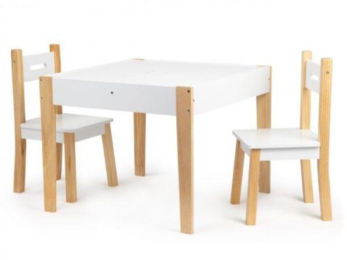 Detský stolík s 2 stoličkami Ecotoys Patrys biely Detský stolík s 2 stoličkami Ecotoys Patrys biely