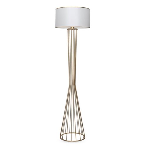 Stojacia lampa AYD XII 155 cm biela/zlatá Stojacia lampa AYD XII 155 cm biela/zlatá