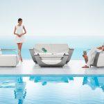Higold Záhradná zostava HIGOLD - Onda Lounge Sunbrella Grey/White Quick dry foam