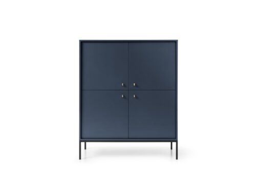 Komoda Mono II 104 cm modrá/černá Komoda Mono II 104 cm modrá/černá