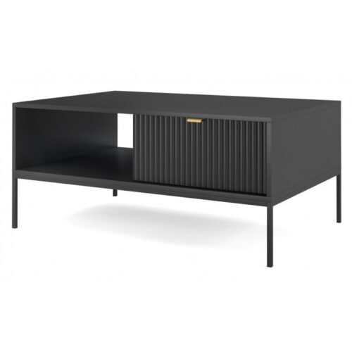Konferenčný stolík Nova 104 cm černý/čierny rám Konferenčný stolík Nova 104 cm černý/čierny rám
