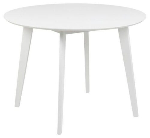 Okrúhly jedálenský stôl Roxby 105 cm biely Okrúhly jedálenský stôl Roxby 105 cm biely