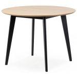 Okrúhly jedálenský stôl Roxy 105 cm dub přírodní/čierna