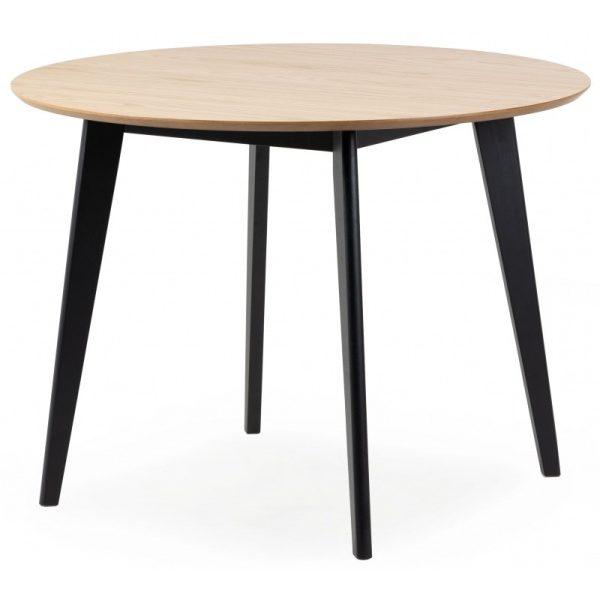Okrúhly jedálenský stôl Roxy 105 cm dub přírodní/čierna