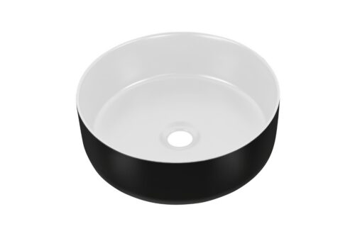 ArtCom Keramické umývadlo CFP 6259 SIMPLE 8 | biely mat/čierny mat 36 cm ArtCom Keramické umývadlo CFP 6259 SIMPLE 8 | biely mat/čierny mat 36 cm