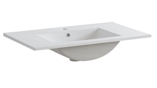ArtCom Keramické umývadlo CFP 80D | biely lesk 80 cm ArtCom Keramické umývadlo CFP 80D | biely lesk 80 cm
