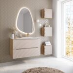 ArtCom Keramické umývadlo GO2 100 L | biely lesk 100 cm