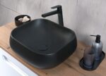ArtCom Keramické umývadlo NIKA MB | čierny mat 45 cm – Obrázok 2