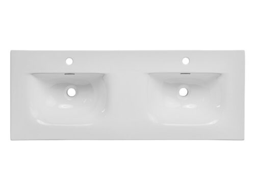 ArtCom Keramické umývadlo SKY 120D | biely lesk 120 cm ArtCom Keramické umývadlo SKY 120D | biely lesk 120 cm