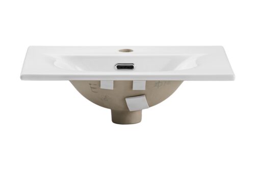 ArtCom Keramické umývadlo SKY3 50 | biely lesk 50 cm ArtCom Keramické umývadlo SKY3 50 | biely lesk 50 cm