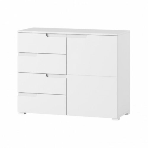 CELENE komoda 5 biela/biely lesk CELENE komoda 5 biela/biely lesk