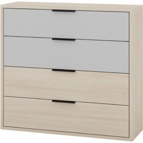 Komoda Ryga 06 98 cm dub Riva/šedá Komoda Ryga 06 98 cm dub Riva/šedá