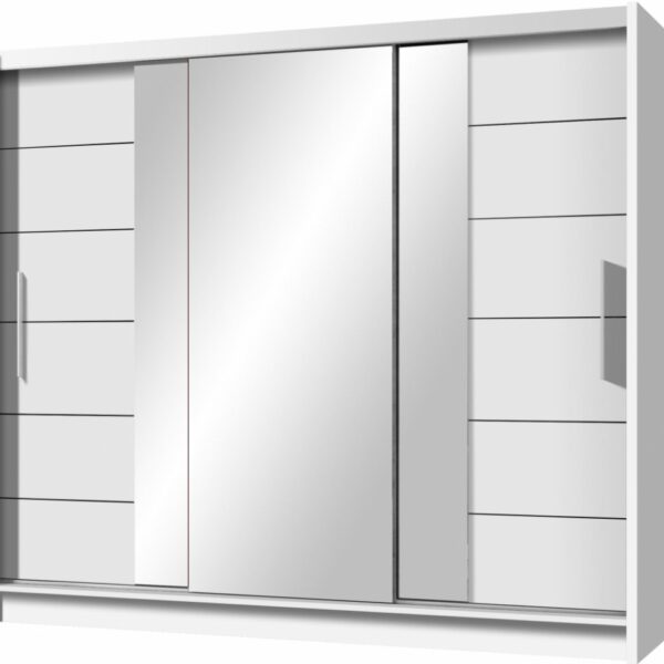 LISBONE 2 šatníková skriňa 250cm biela