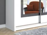 RESTON 250 šatníková skriňa biela 250cm – Obrázok 2