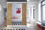Šatníková skriňa KAMEL 2 biela/ dub artisan