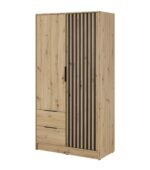 Šatníková skriňa NELA 2D dub artisan – Obrázok 2