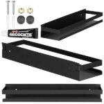 Kúpeľňová polica 40x10 cm Springos HA5182 - čierna – Obrázok 2