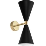 Nástenná lampa KINKIET STYLE II čierna/zlatá