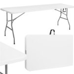 Skladací cateringový stôl 240 cm Springos GF0050 - biely