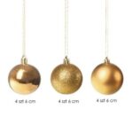 Vianočné gule na stromček 12 ks SPRINGOS CA0003 – Obrázok 2