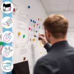 Silná matná magnetická fólia INSPIO – držia na nej magnety aj kovové predmety. Popisovateľná