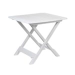 Rozkladací balkónový stôl PROGARDEN 79 cm biely